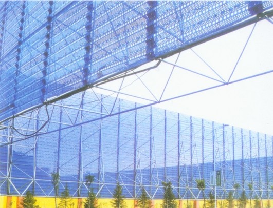 海东环保扫风墙网架工程